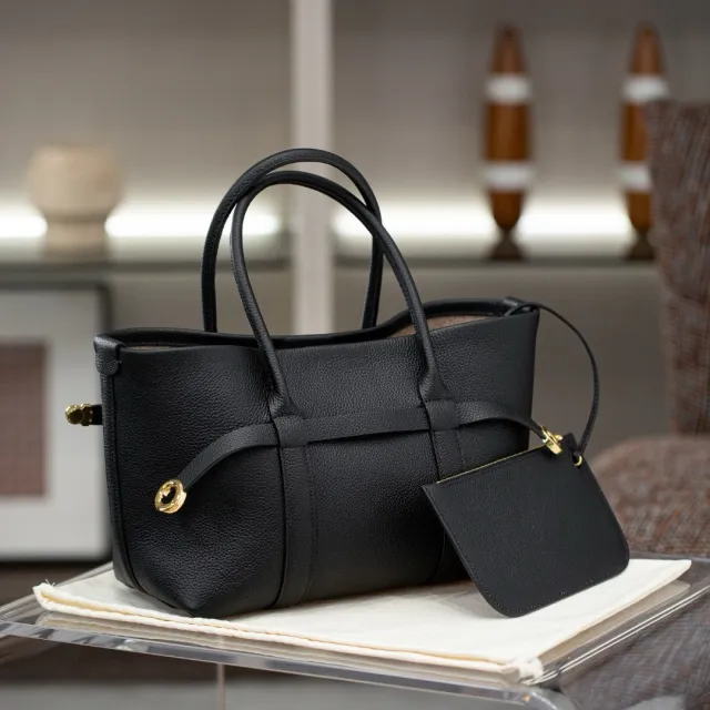 Women's Single Shoulder Handbag In Genuine Leather Black - Shop at LoveMi