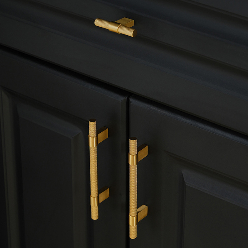 Brass Knurled Handle Cabinet Cabinet Wardrobe Drawer Cabinet Handle