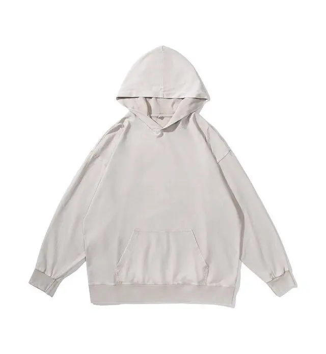 Cotton Men's And Women's Retro Washed And Worn Hooded Sweater Apricot - Shop at LoveMi