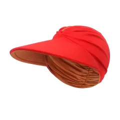 Sun Protection Hat Double-sided Big Brim Air Top Sports - Red Red Coffee - View 1