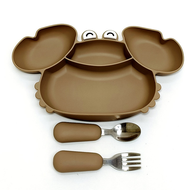 All-in-one Compartmented Feeding Tray For Baby Food