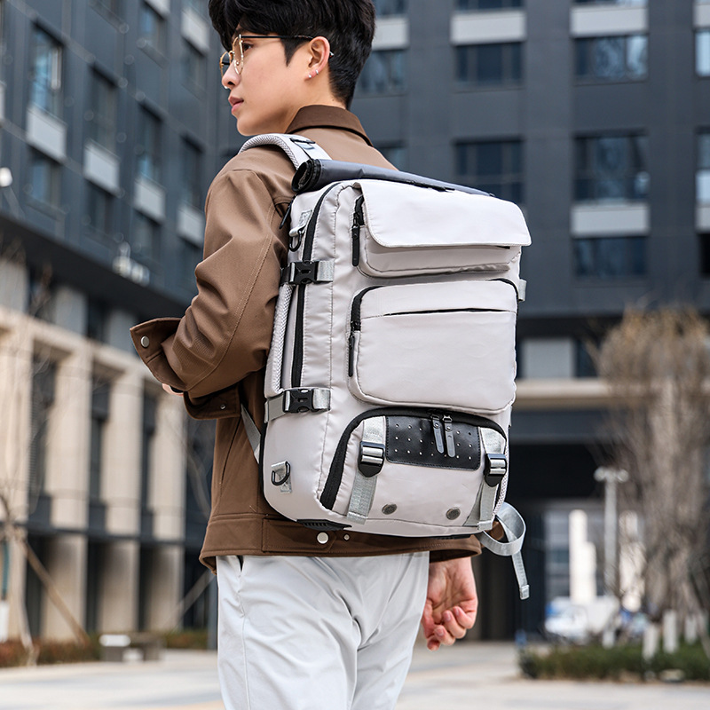 Mens Large-capacity Backpack Can Be Worn As A Crossbody Bag