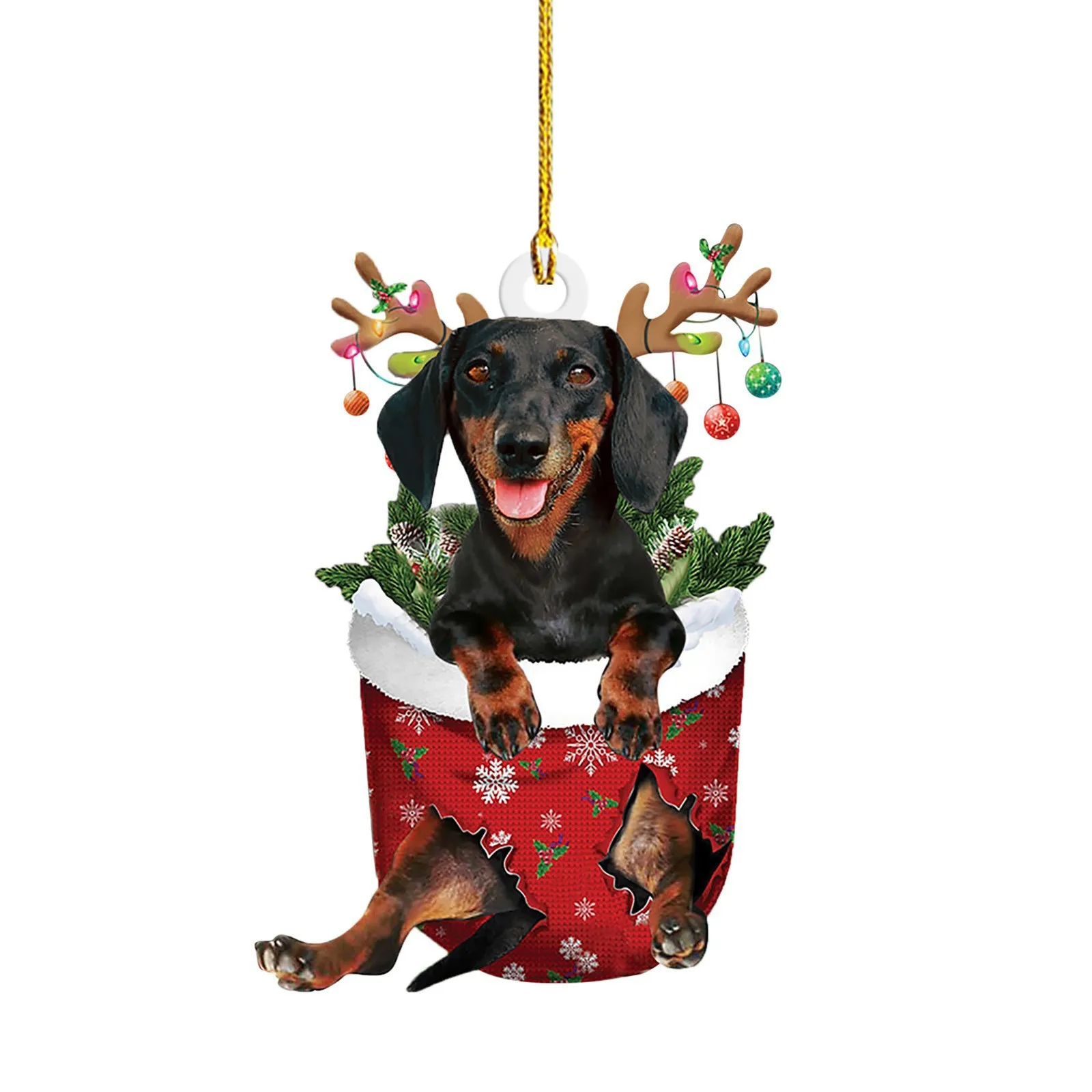 Christmas Sausage Dog Decorations Home – image 8