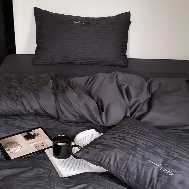 Bed Sheet Blue Black