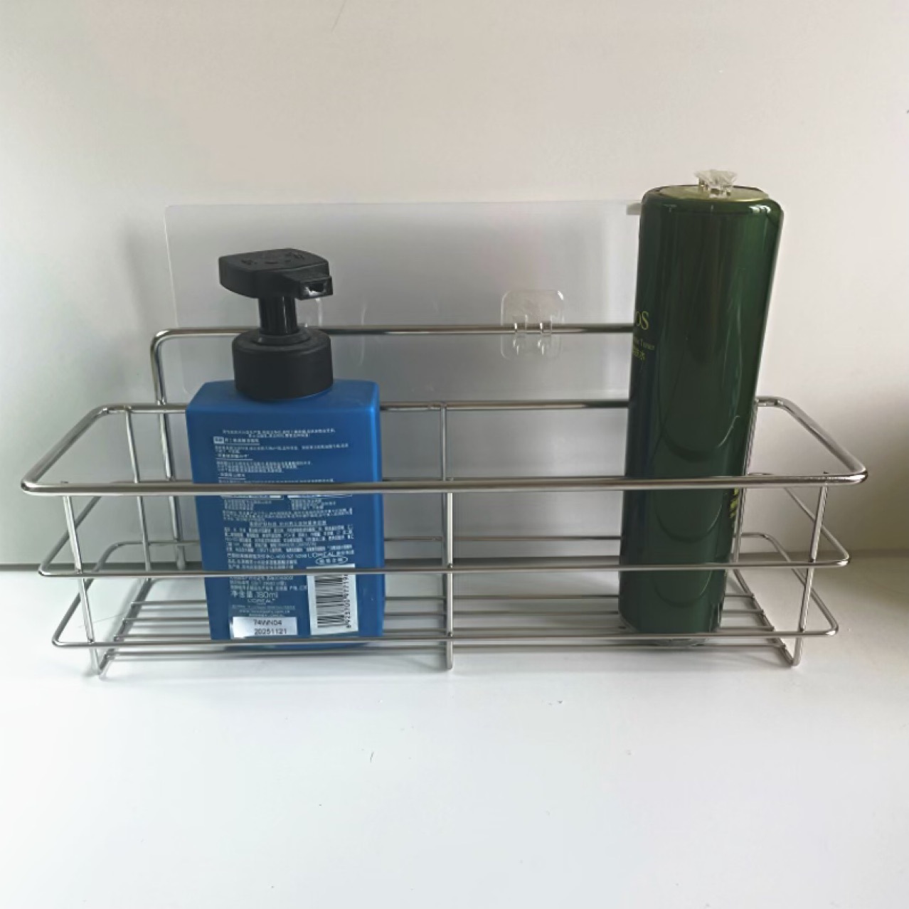 No-drill Storage Bathroom Shelf Cosmetic Organizer 4
