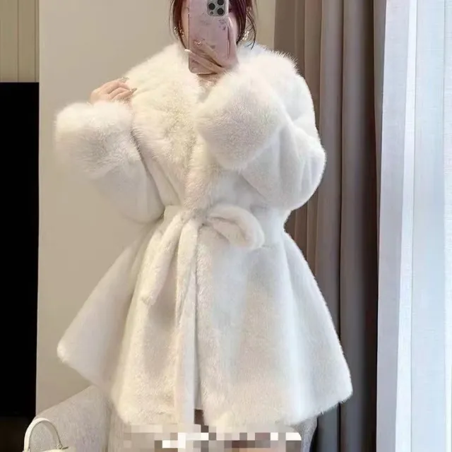 Winter New Fur Coat Women White - Shop at LoveMi
