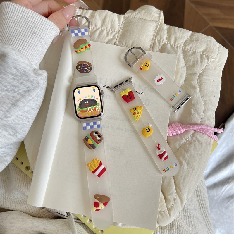 Cute Cartoon Silicone Breathable Watch Strap