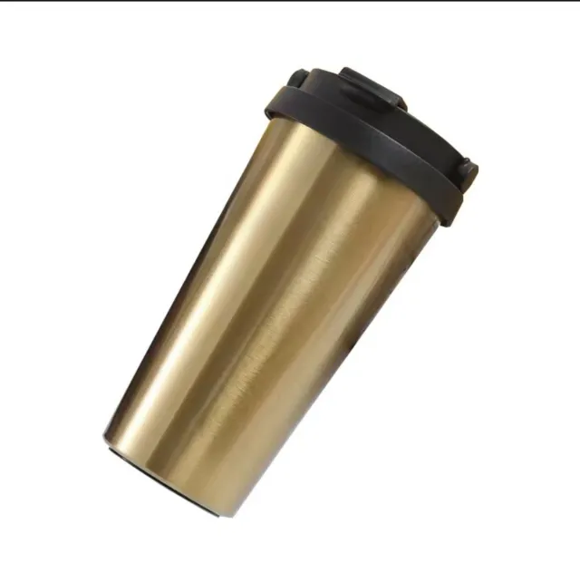 Large Capacity Stainless Steel Portable Outdoor Cup Gold - Shop at LoveMi