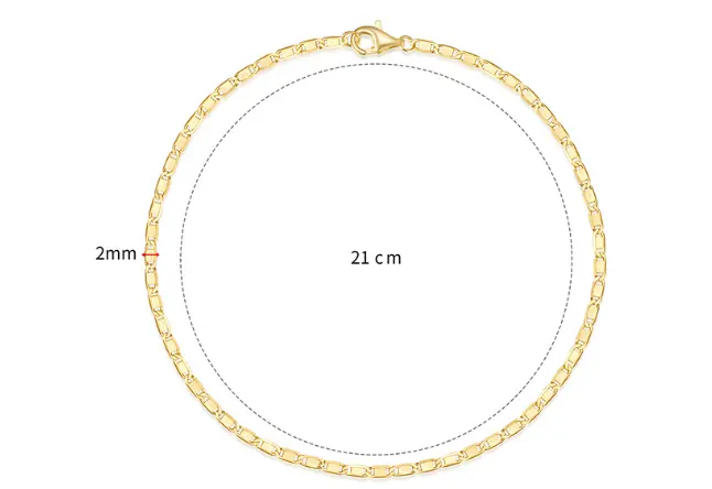 Basic Matching Chain Lens Chain Suitable For Women's Daily Wear Bracelet