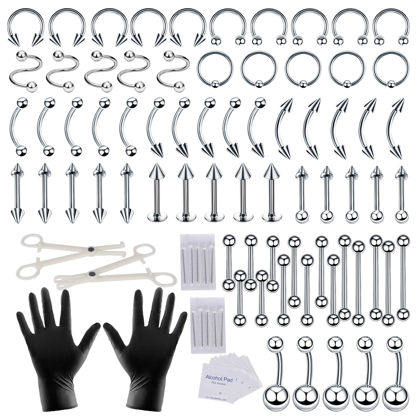 Title 1, 94 Pieces Stainless Steel Puncture Combination ...