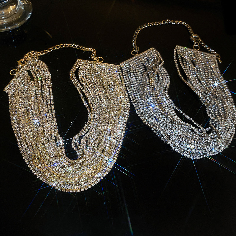 Women's All-match Exaggerated Diamond Multi-layer Necklace