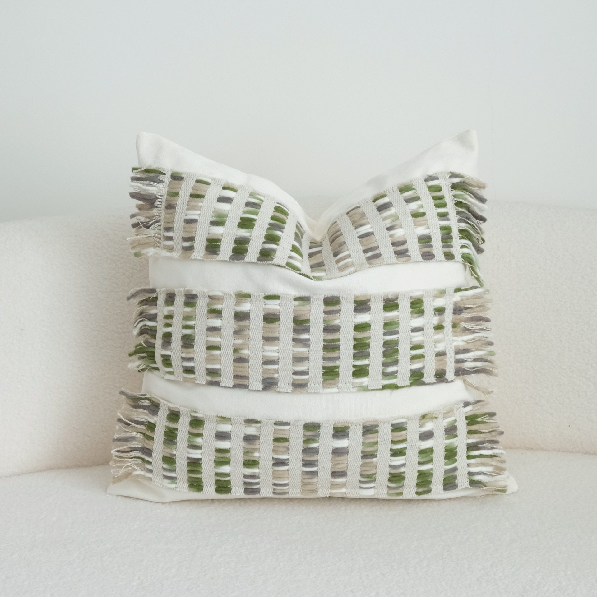 Green Drawstring Cushion Pillow, picture 3 of 4