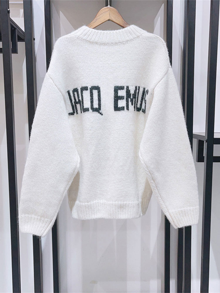 Women's Knitwear Comfort And Casual Printed Long Sleeve Round Neck Sweater