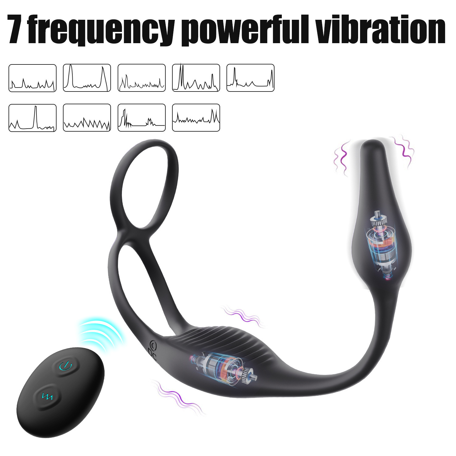 Wear Prostate Remote Control Vibration Double Stimulation Massager
