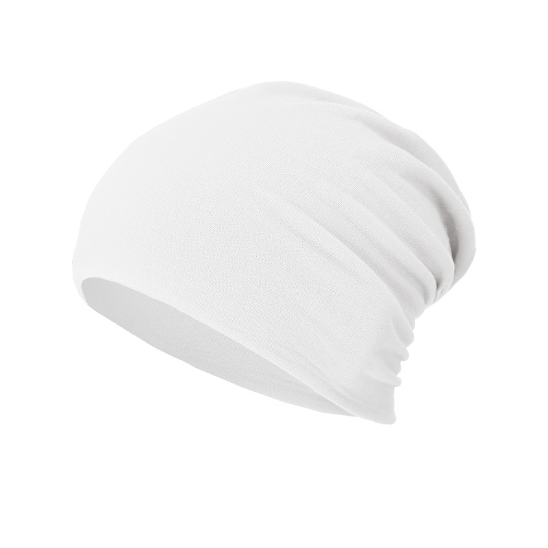 All-season, Versatile Solid-color Slouchy Beanie With A Knitted Wrap-around Design