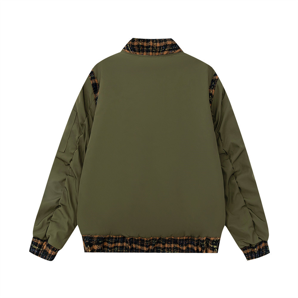 Fashion Stitching Flight Jacket Men