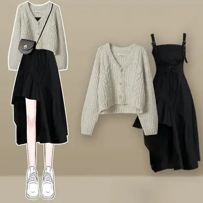 New Style Thick Sweater Cardigan For Women Slimming All-matching - D-Xl