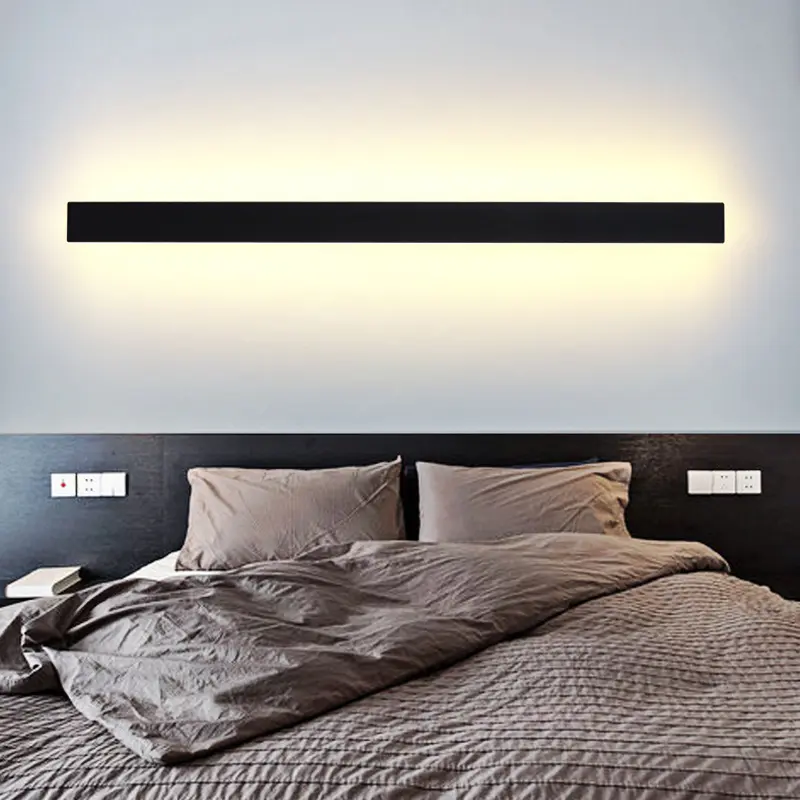 Bedroom Bedside Lamp And Living Room Backdrop