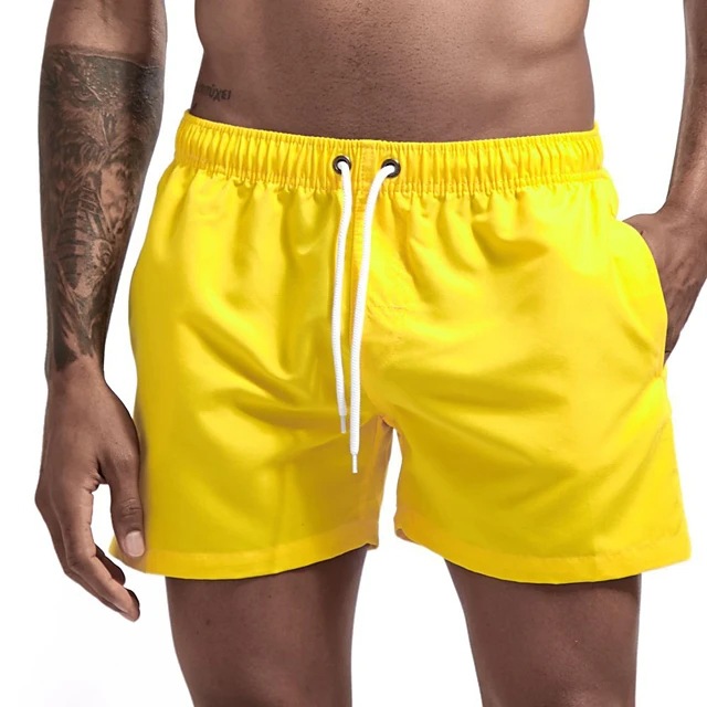 Title 11, Shorts de praia masculinos casuais em cor doce