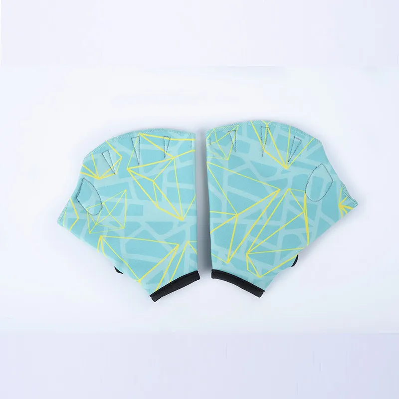 Outdoor Submersible Equipment Duck Feet Webbed Swimming Gloves - Green