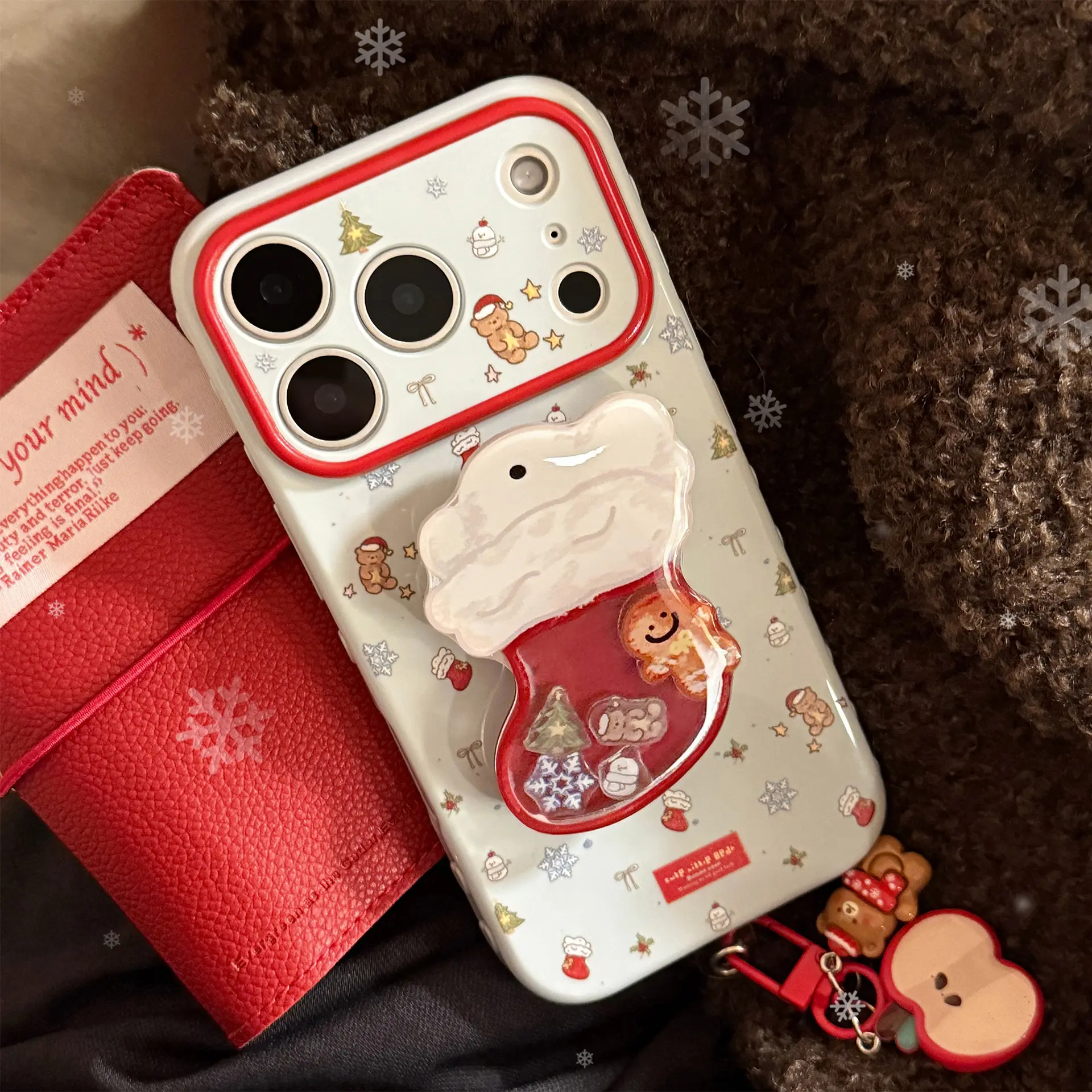 Christmas Stocking Shaker Stand Phone Case
