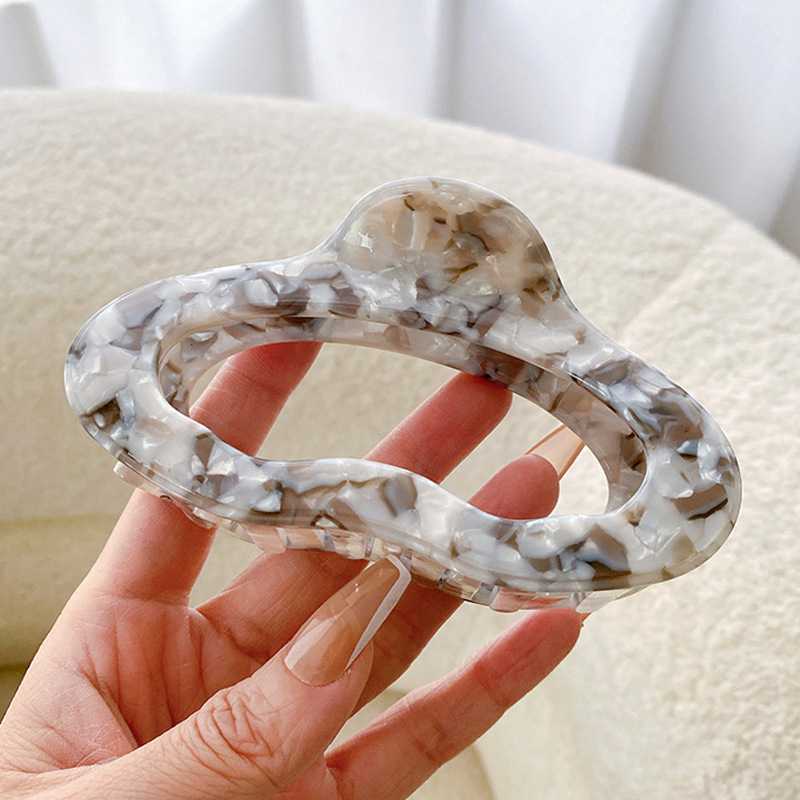 Ornament 4mm Thickened Cellulose Acetate Sheet Grip Barrettes