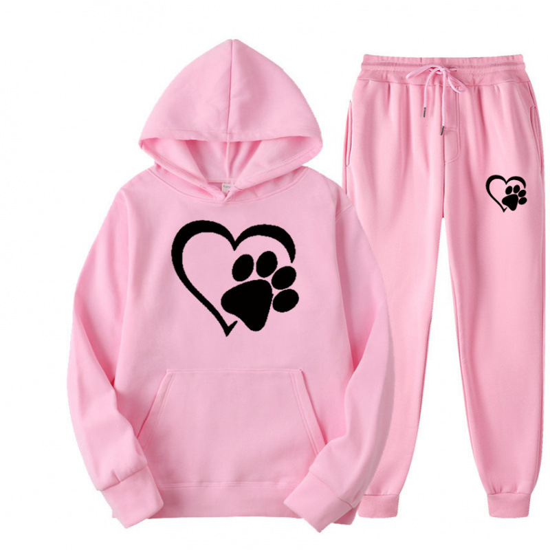 Mens And Womens Printed Hoodie Sets For Fall And Winter