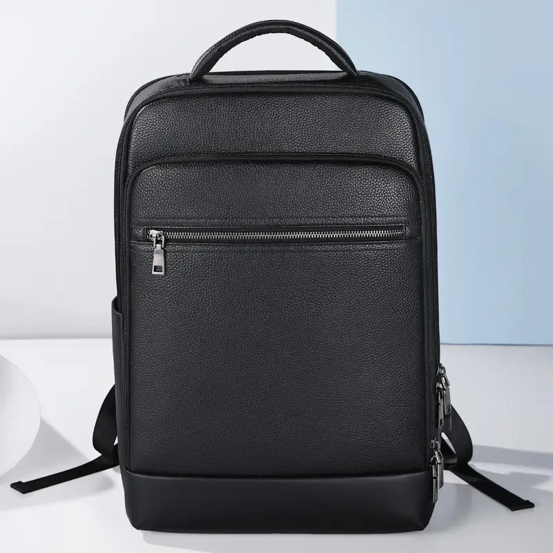 Leather Men's Business Computer Backpack