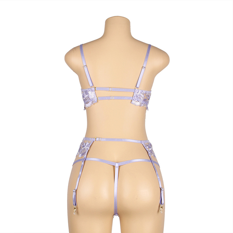 Bra Set Lace See-through Garter