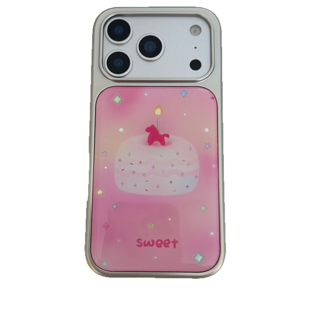Simple Cartoon-style Cute Cake Design Phone Case For Girls