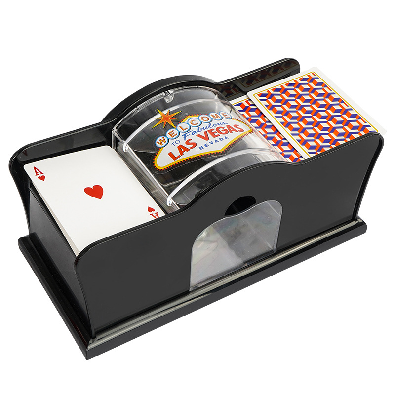 Poker Card Hand Shuffler Easy Hand Cranked Casino Card Shuffling ...