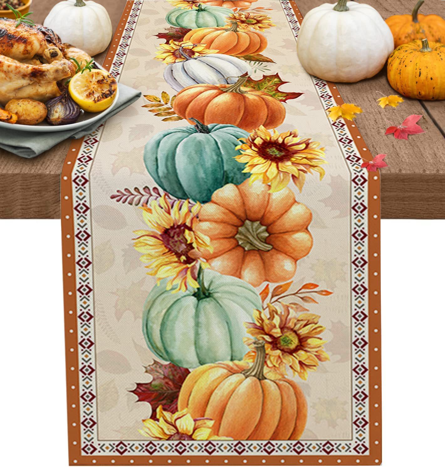 Linen Halloween Pumpkin Home Restaurant Decoration Table