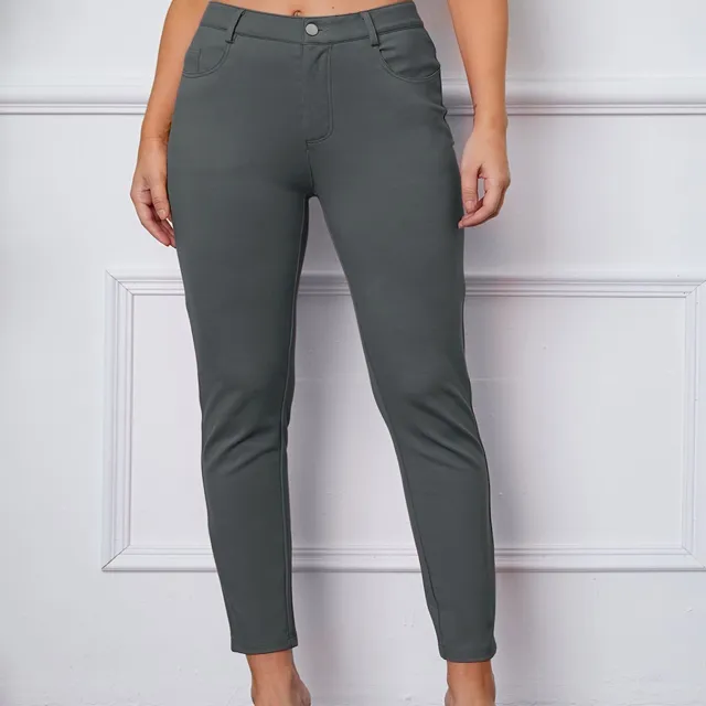 European And American High Waist Women's Stretch Leggings Darkgray - Shop at LoveMi