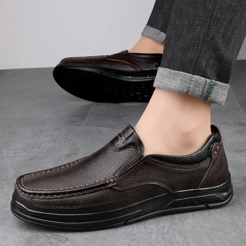 Men's Comfortable Casual Shoes Made Of Full-Grain