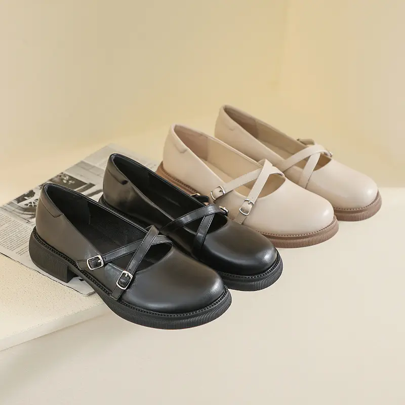 Retro Mary Jane Women's Shoes Preppy Style
