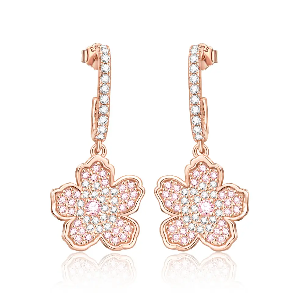 White Copper Electroplated With Thick Silver Personalized Earrings