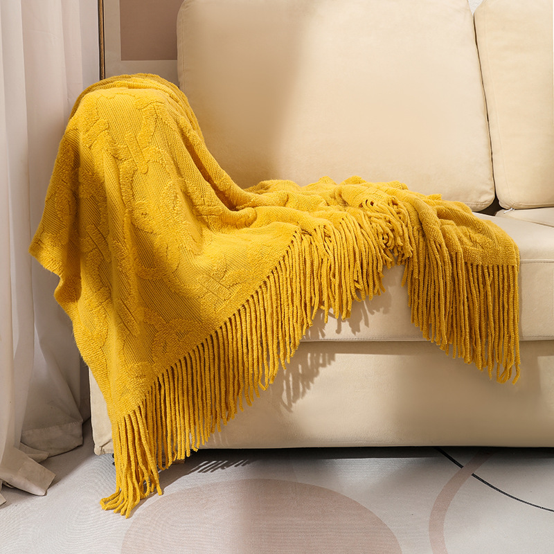 Jacquard Knitted Throw Blanket, picture 7 of 8