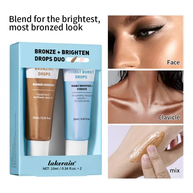 Brightening Nourishing Moisturizing Bronze Sun Tanning Set Essence Travel Set - Shop at LoveMi