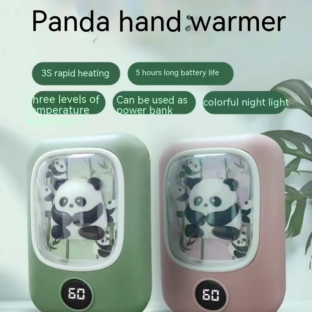Panda Hand Warmer High Capacity Rechargeable Two-in-one