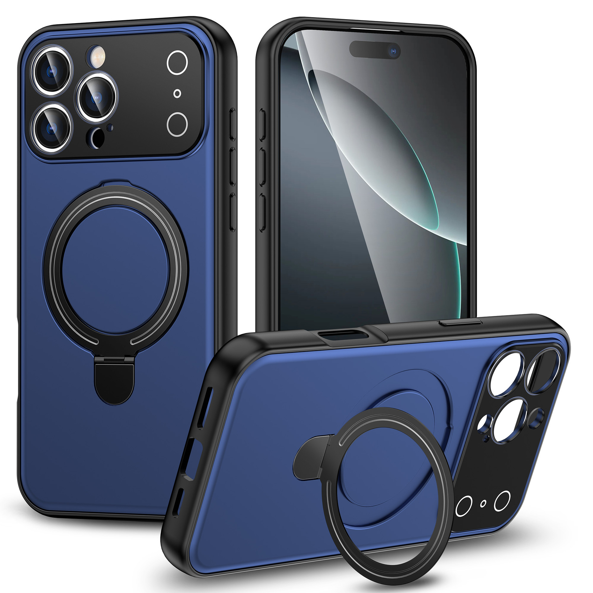 Large-screen Magnetic Bracket Phone Case With A Skin-like Finish And Drop-resistant Design
