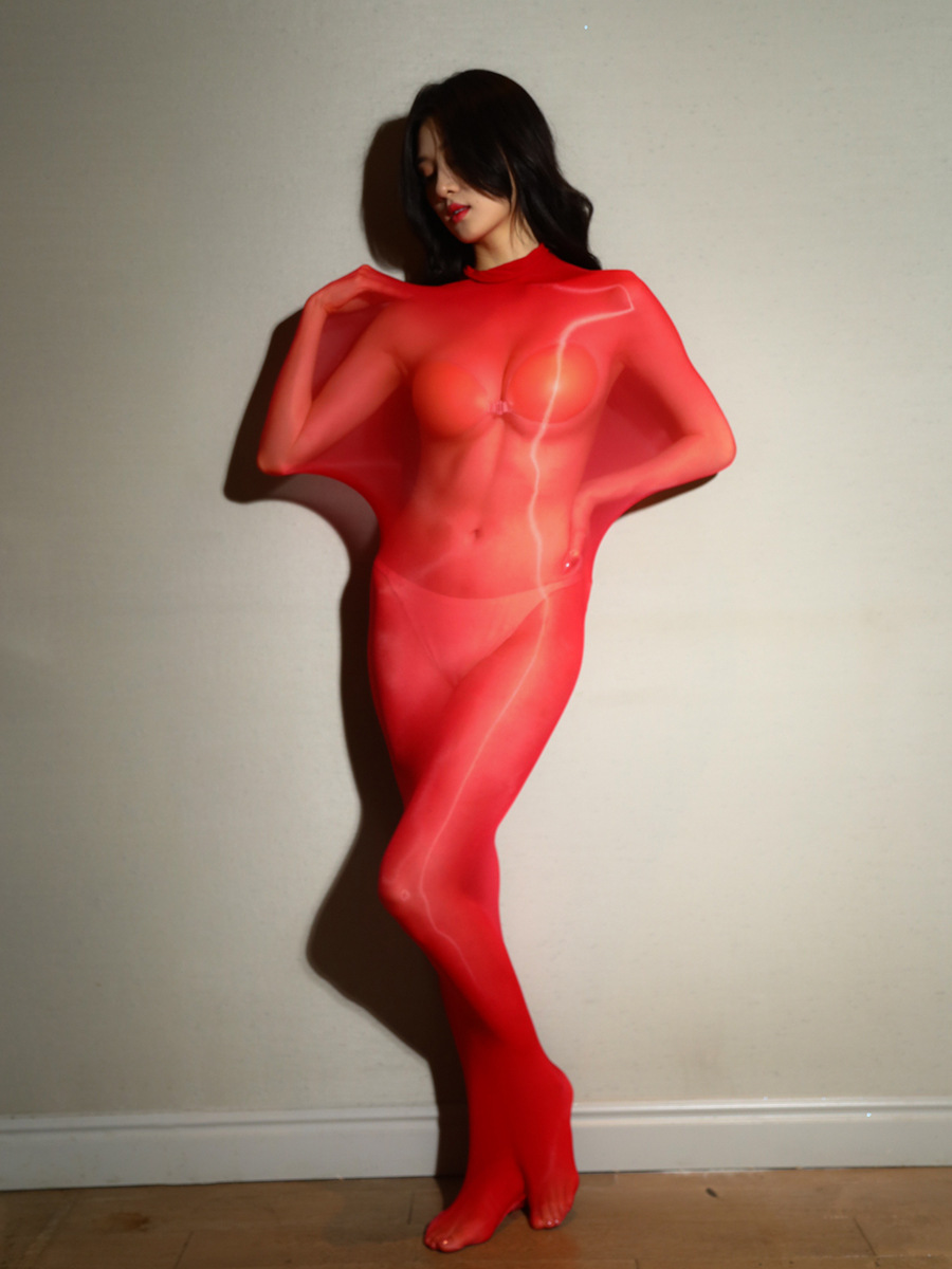 5D Ultra-thin Shiny Sleeping Bag Jumpsuit Stockings