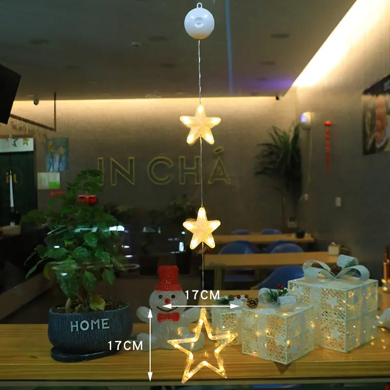 Christmas Decoration Atmosphere Suction Cup Painted LED