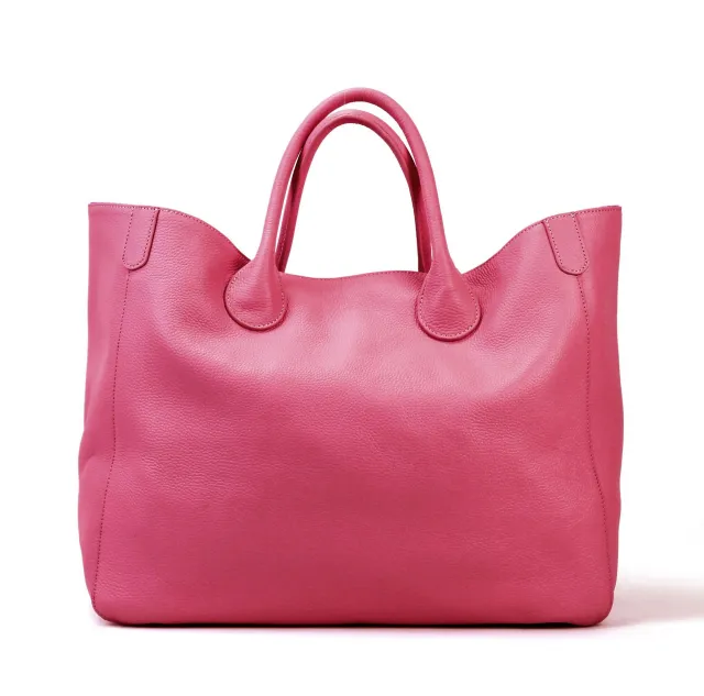 Women's Autumn And Winter High capacity Cowhide Handbag Rose - Shop at LoveMi