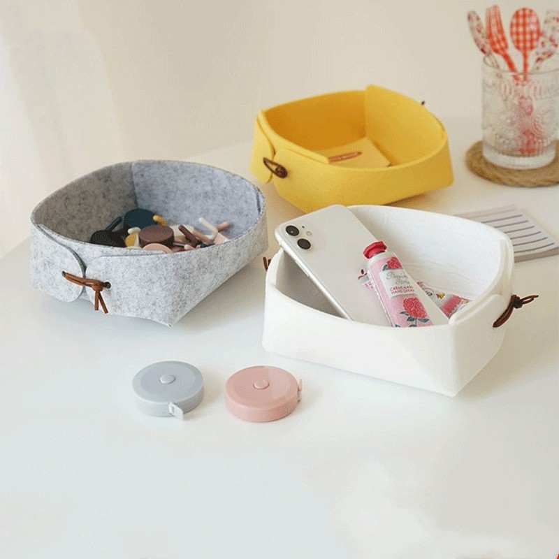 Modern Simple Felt Sundries Storage Basket - Image 11
