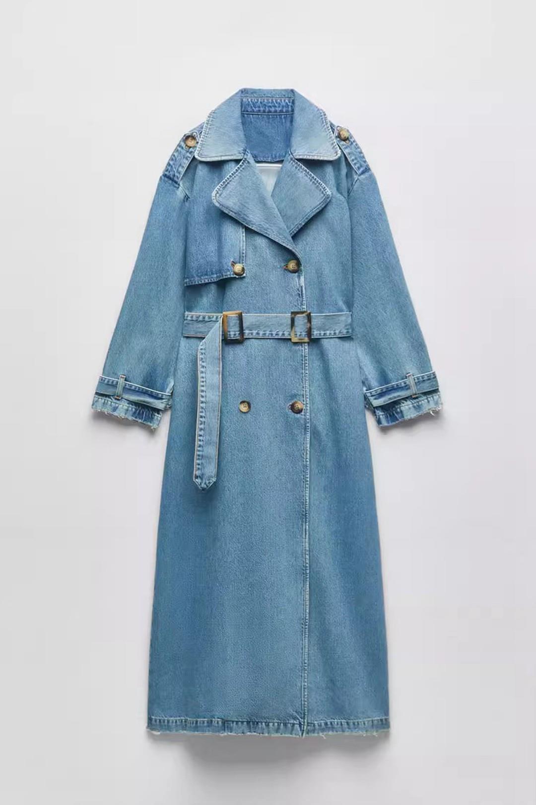 Denim Trench Coat