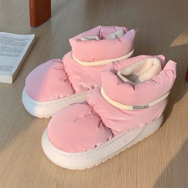Warm Women's Outer Snow Boots Pink - Shop at LoveMi