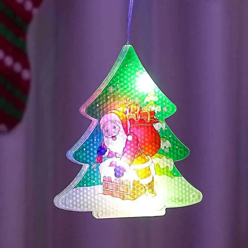 Painted Christmas Curtain Lights Holiday Layout Rubber-covered Wire Ambience Light – image 4