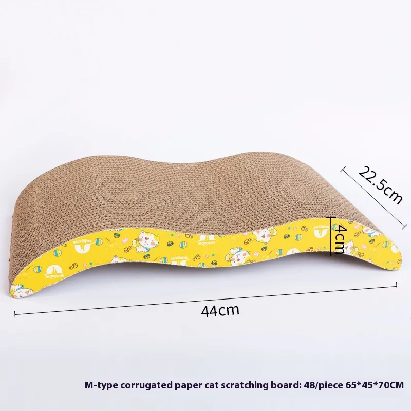 Cat Scratch Board Leather Integrated Corrugated Paper Grinding Claw - Cat Scratch Board