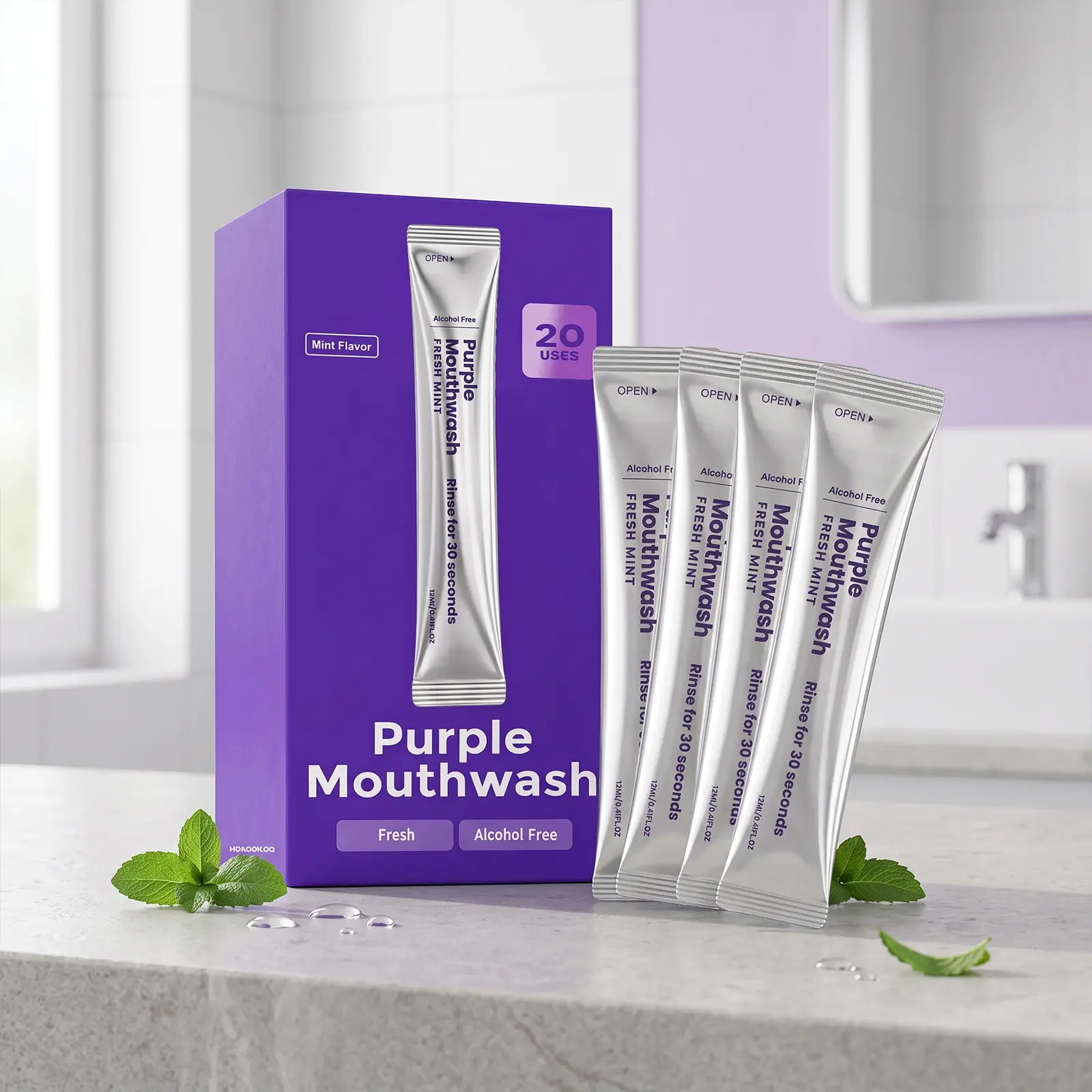 Purple Mouthwash Oral Care