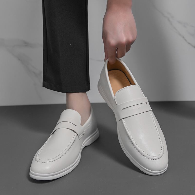 Men's Casual Leather Shoes In Large Sizes